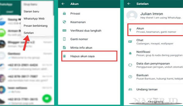 Cara Hapus Akun Whatsapp Mudah Secara Permanen